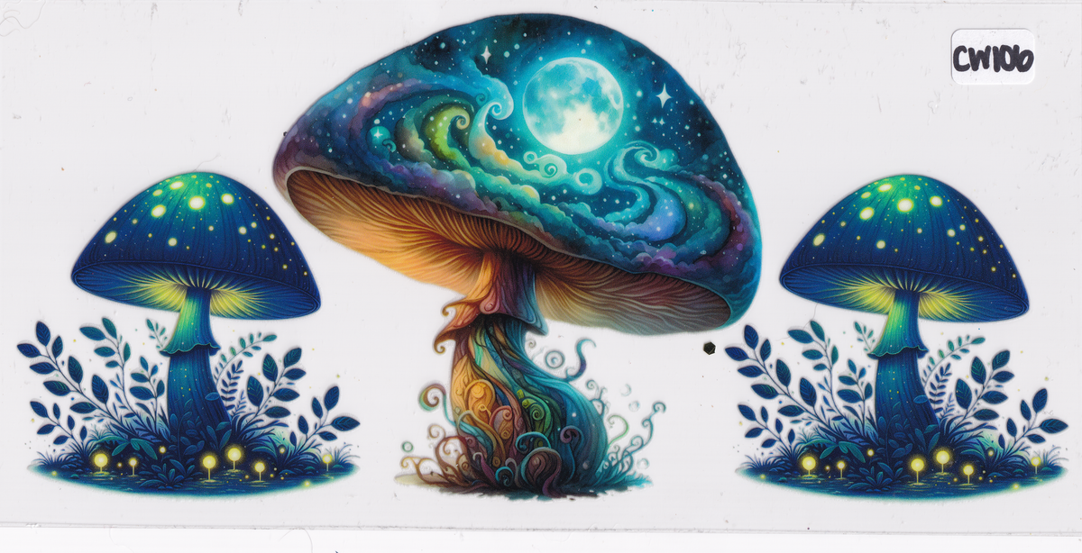 CW106 Mushroom Galaxy UVDTF Wrap