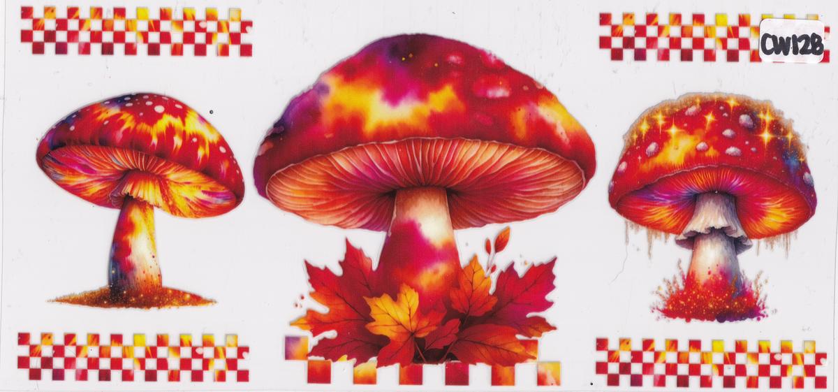 CW128 Mushrooms UVDTF Wrap