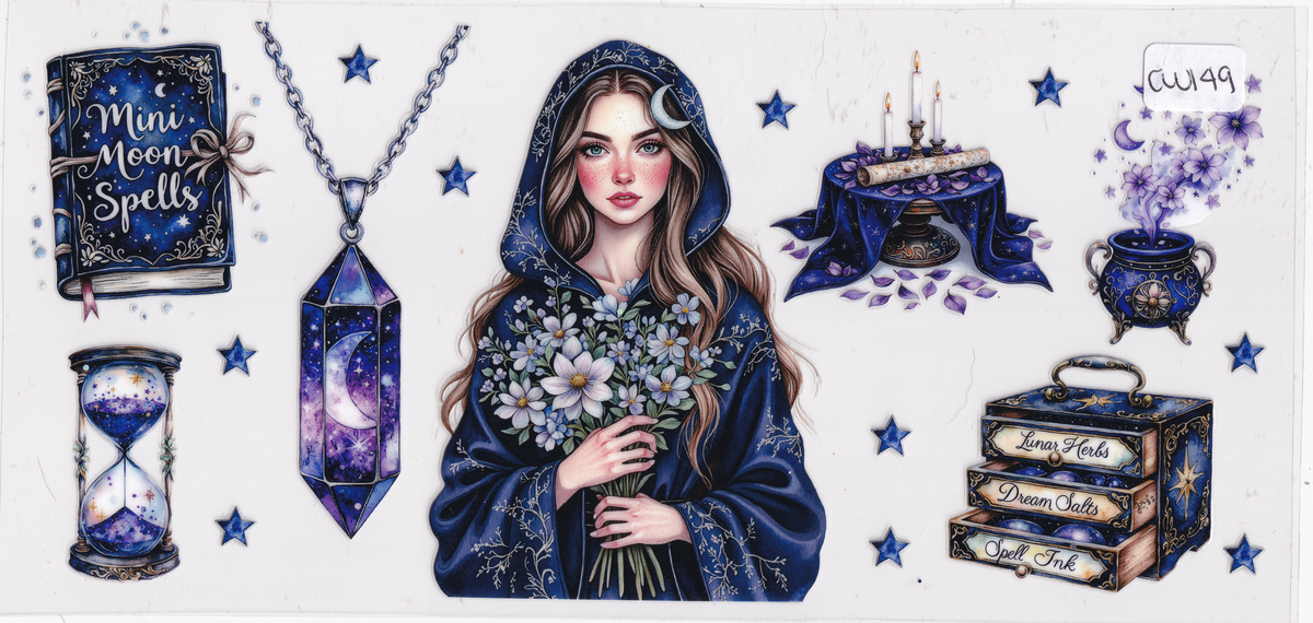 CW149 Astrology Witch UVDTF Wrap