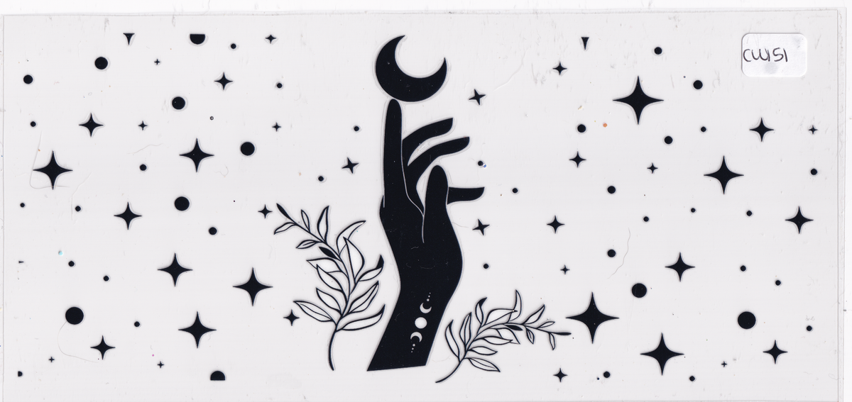 CW151 Astrology Moon Stars UVDTF Wrap