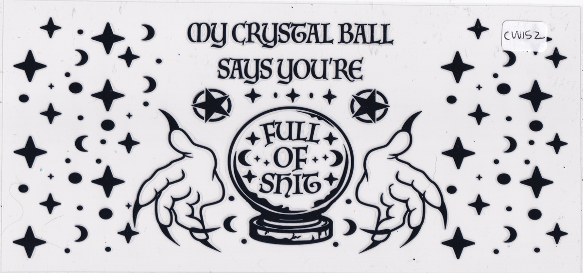 CW152 Astrology Stars Crystal Ball UVDTF Wrap