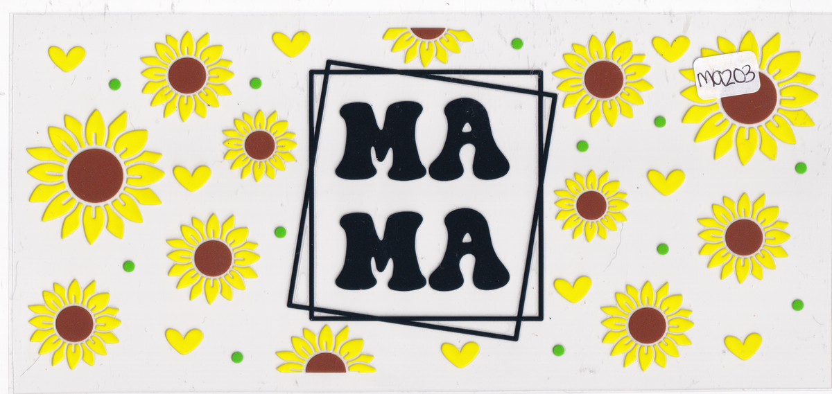 MA203 Mama Flowers UVDTF Wrap