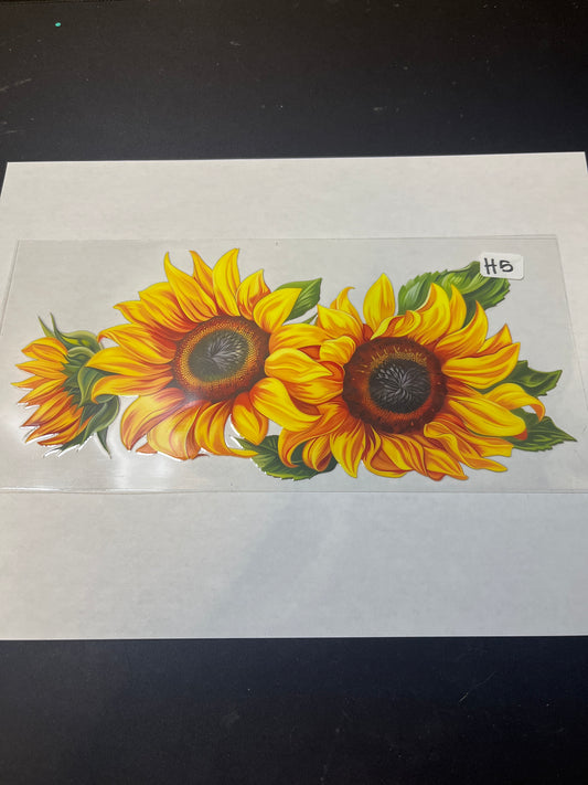 H5 Sunflower UVDTF Wrap