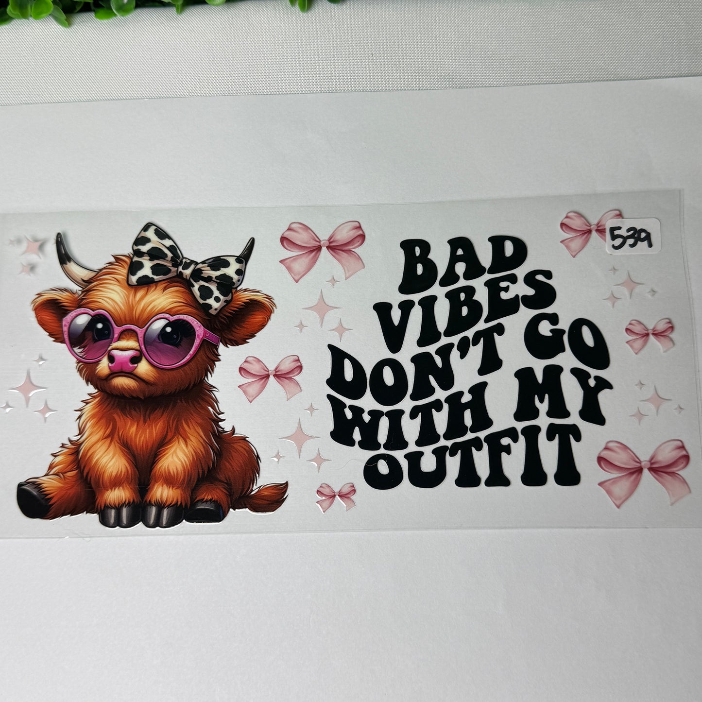 Highland Cow UVDTF Cup Wraps