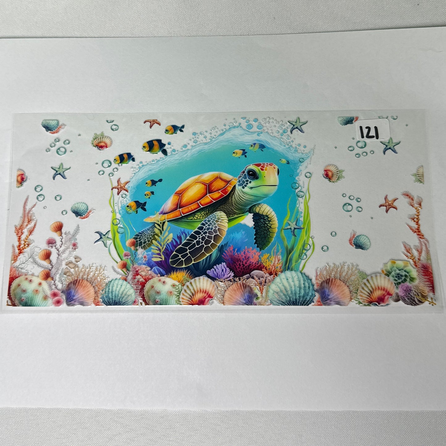 Ocean/Turtle UVDTF Cup Wraps