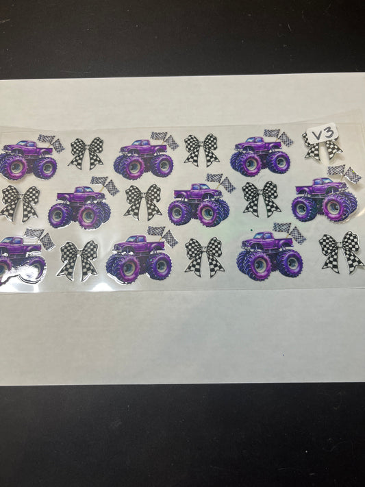 V3 Monster Truck UVDTF Wrap