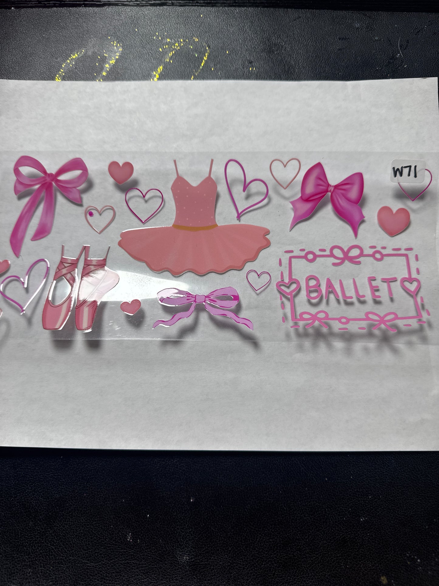 W 71 ballet uvdtf wrap