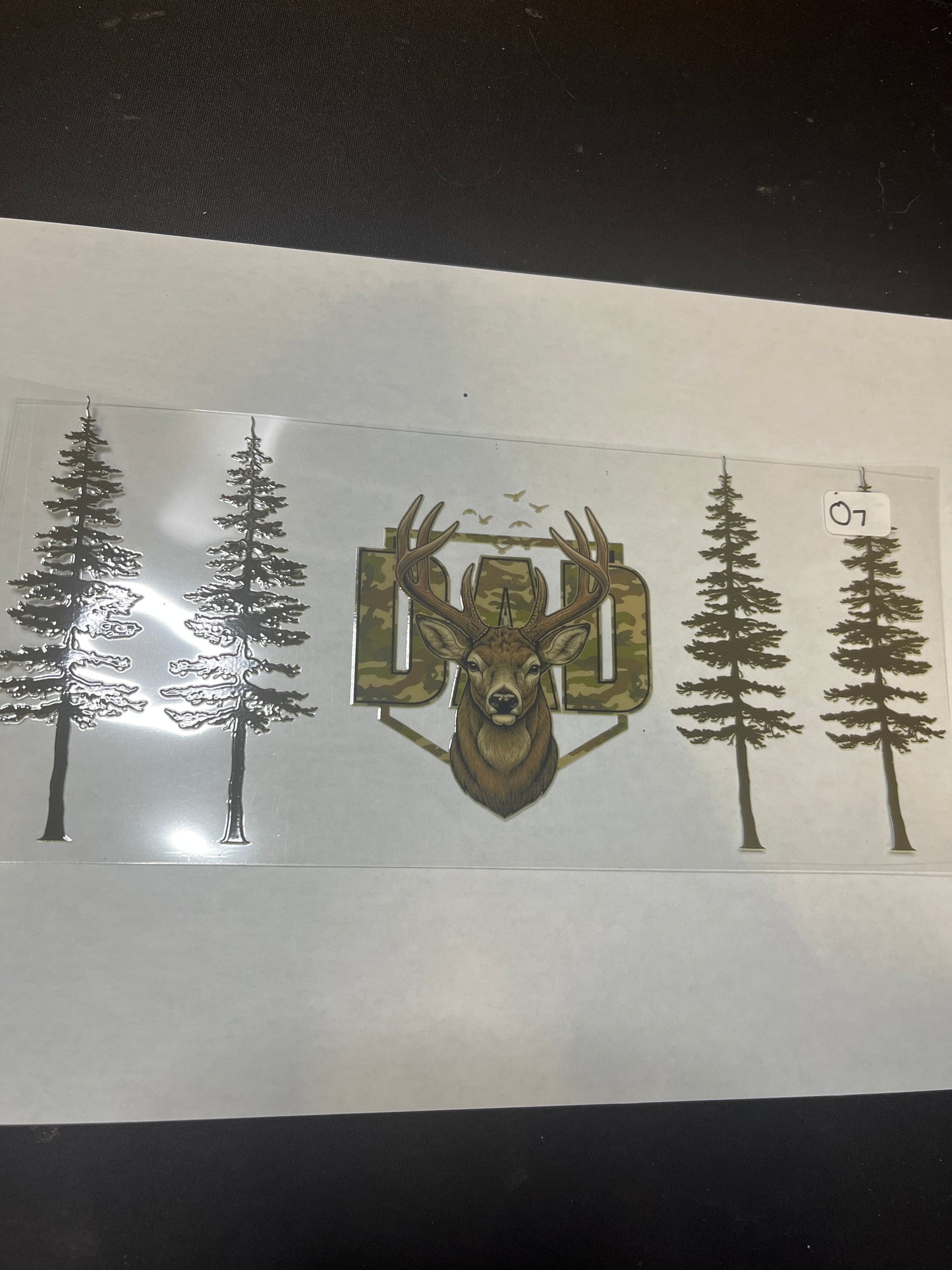 O7 Deer Dad UVDTF Wrap