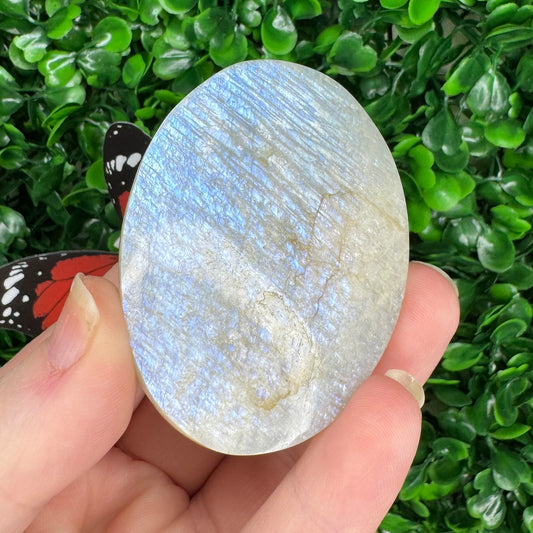 White moonstone Palm stone