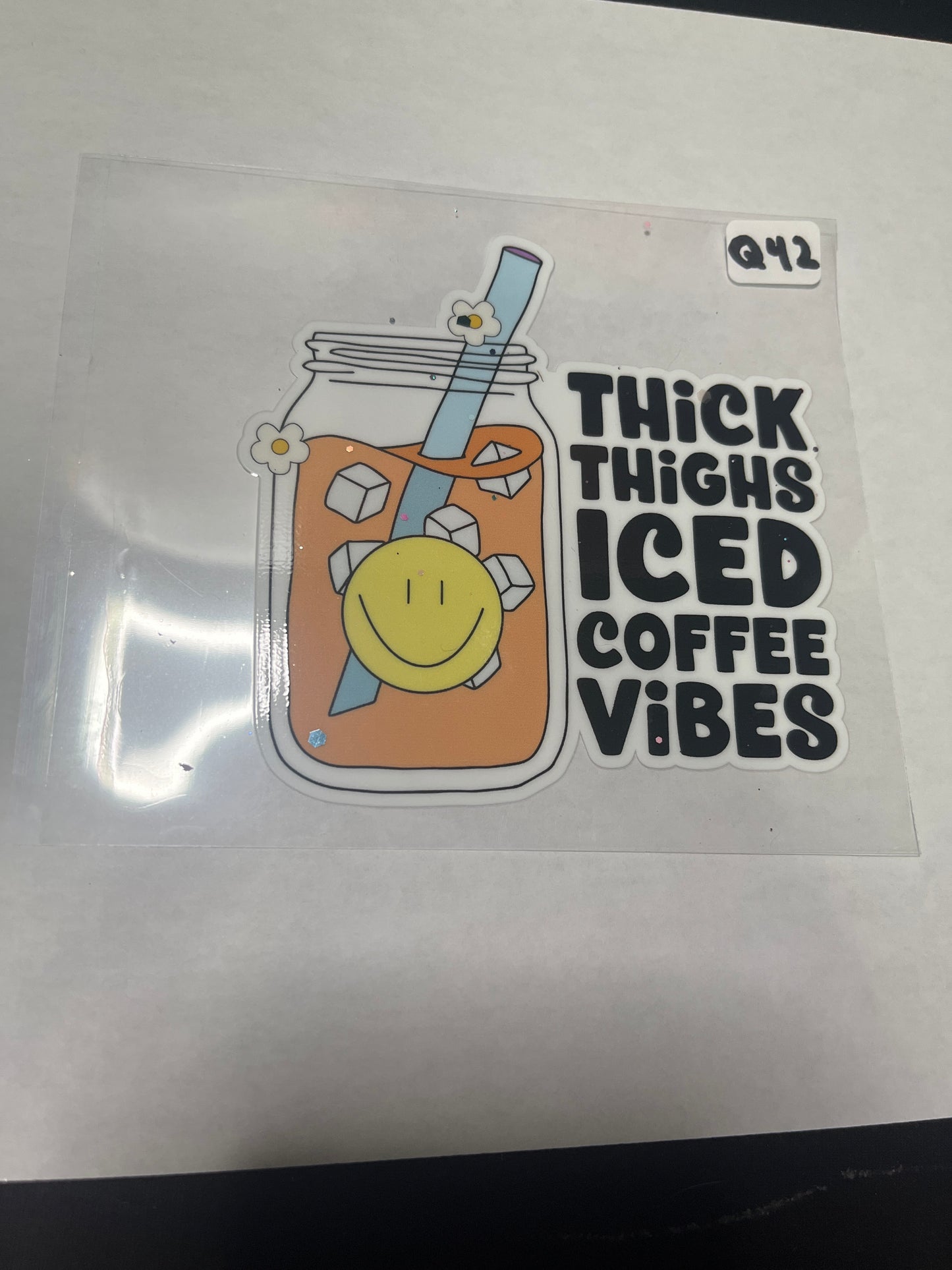 Q42 Coffee Quote UVDTF Wrap