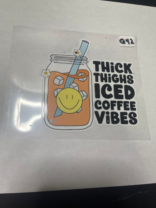 Q42 Coffee Quote UVDTF Wrap