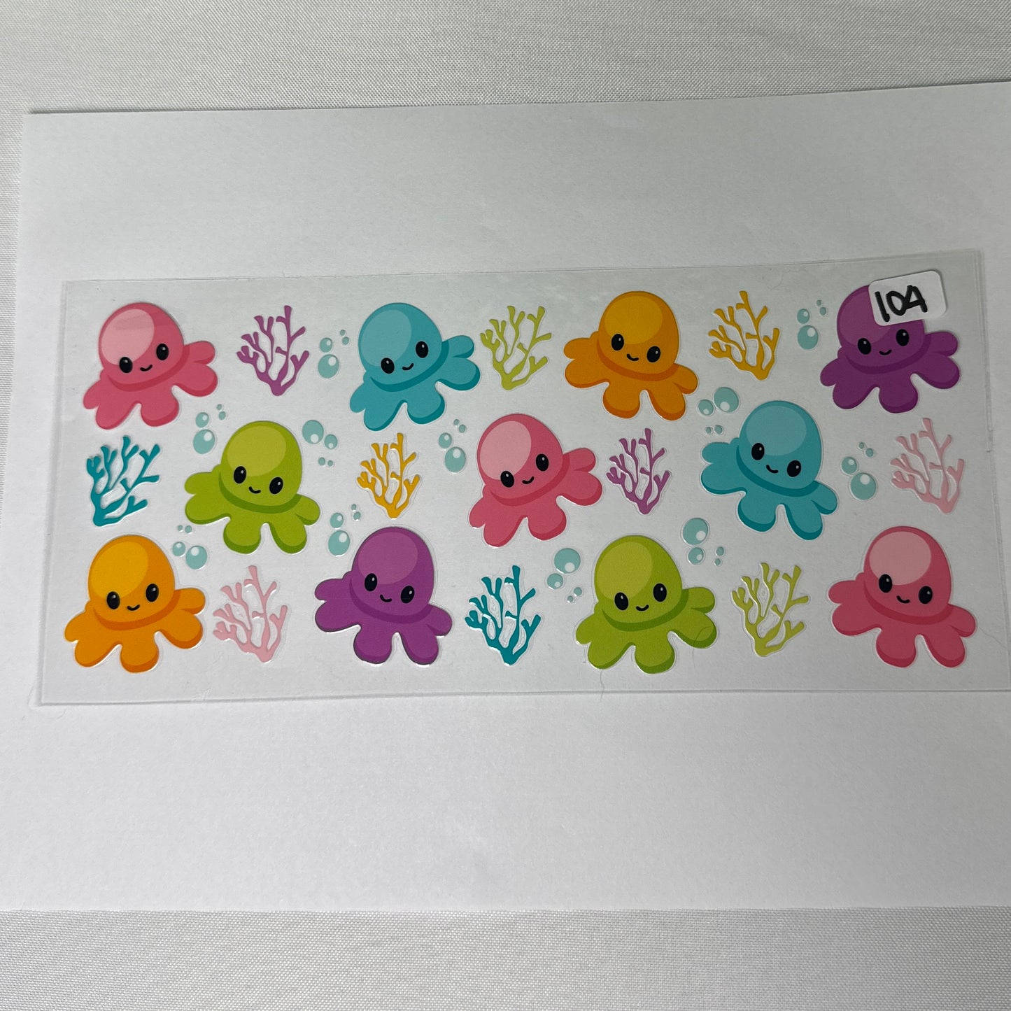 Ocean/Turtle UVDTF Cup Wraps