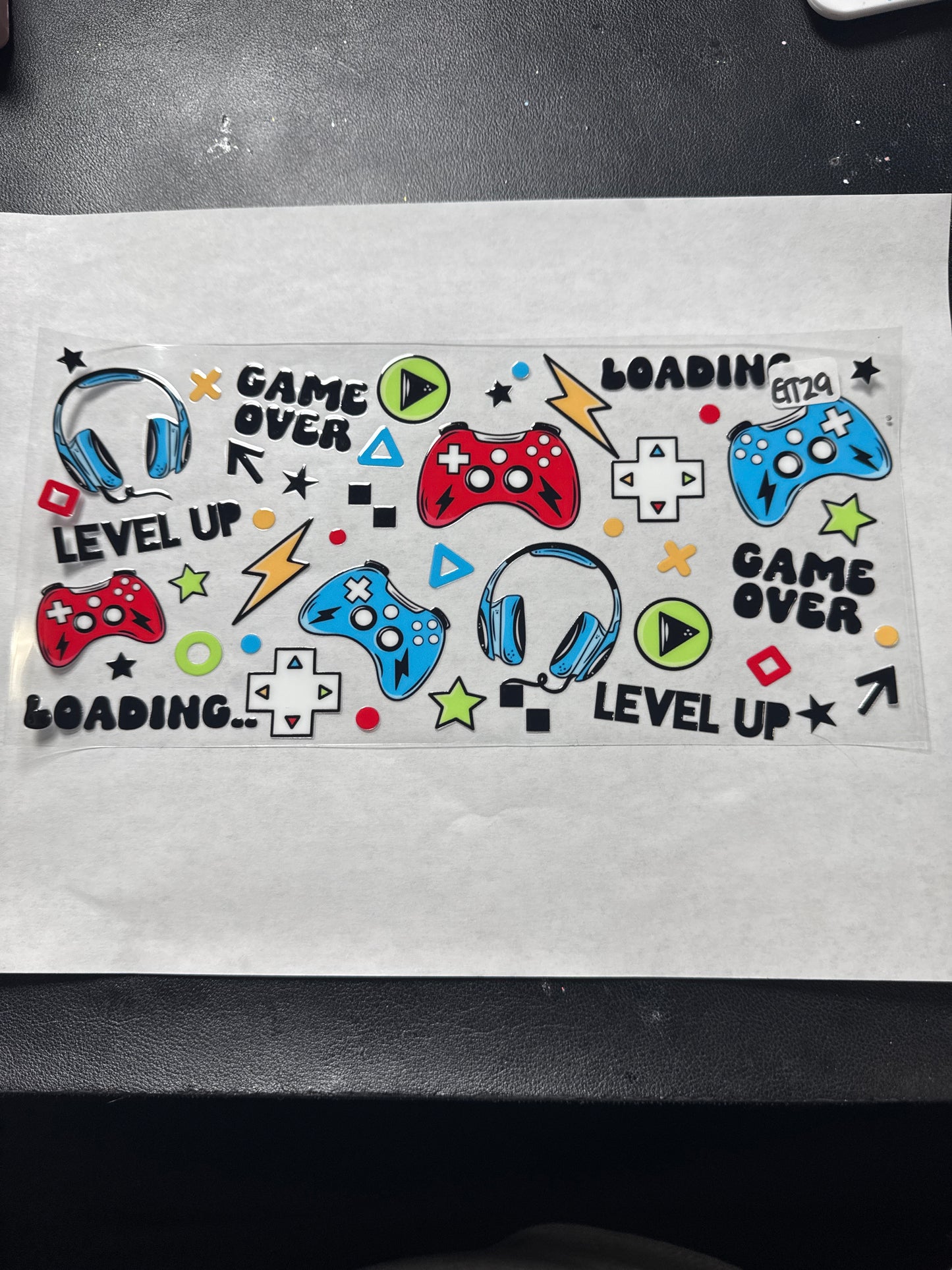 GT 29 Video game uvdtf wrap