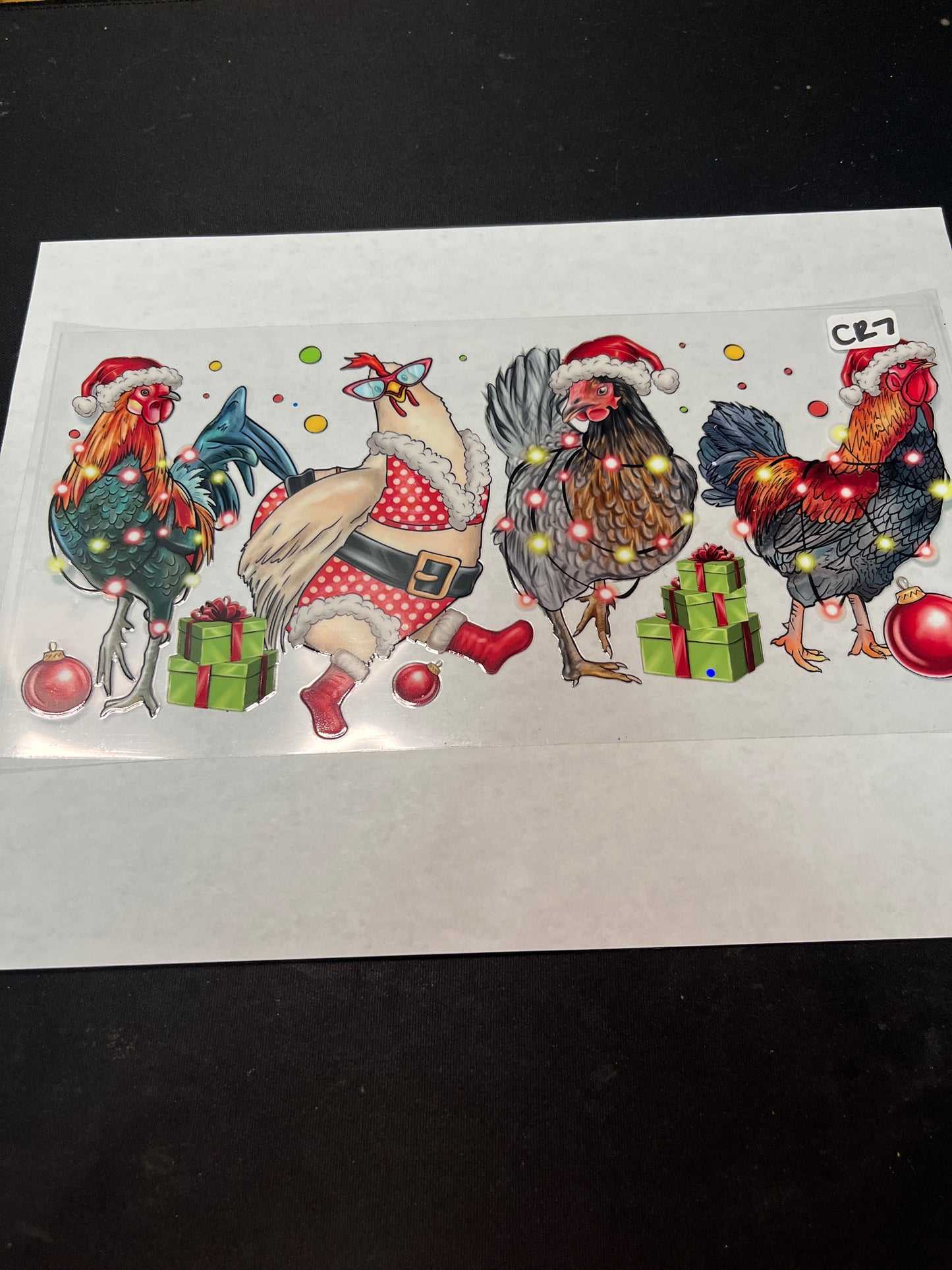 CR7 Christmas Chicken UVDTF Wrap