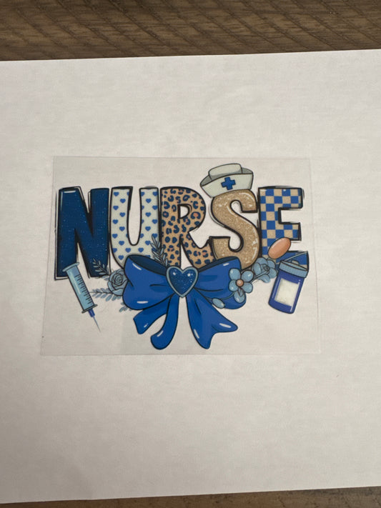 W3 nurse uvdtf decal/wrap