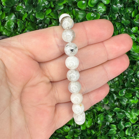 8mm Rainbow moonstone bracelet