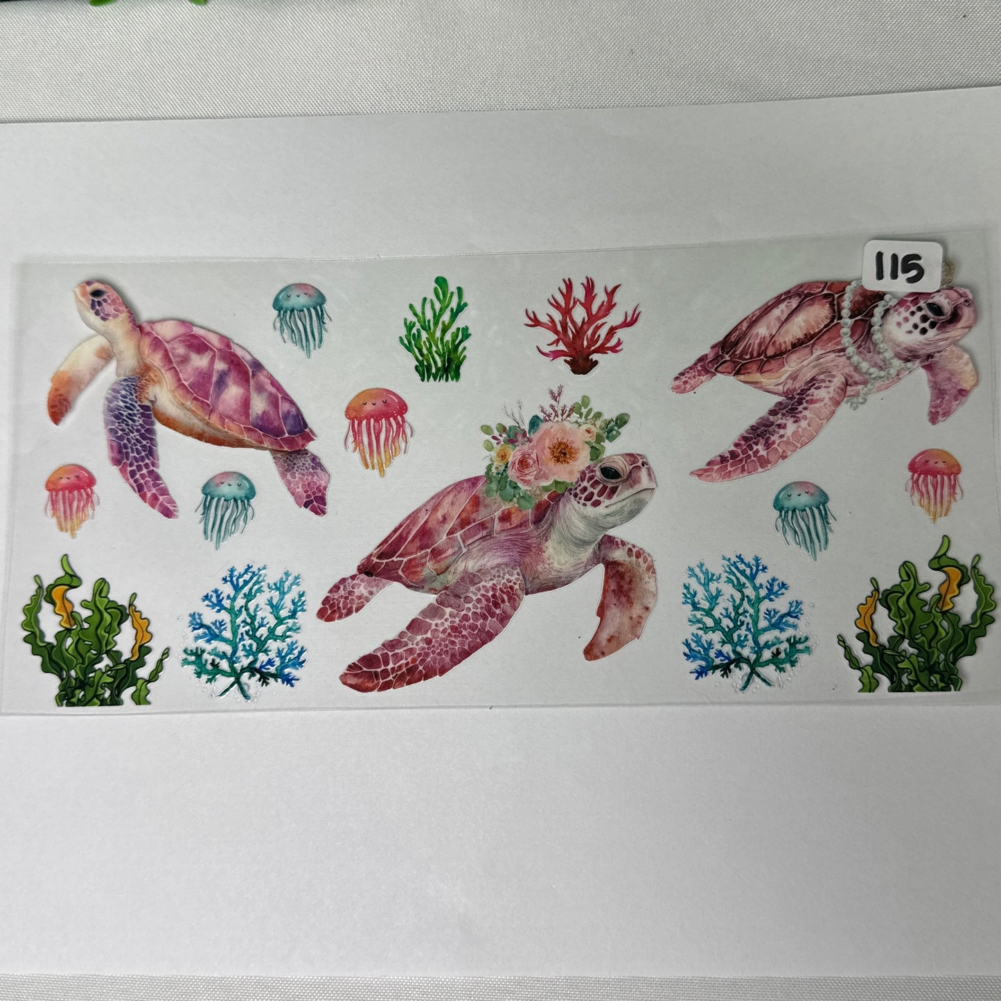 Ocean/Turtle UVDTF Cup Wraps