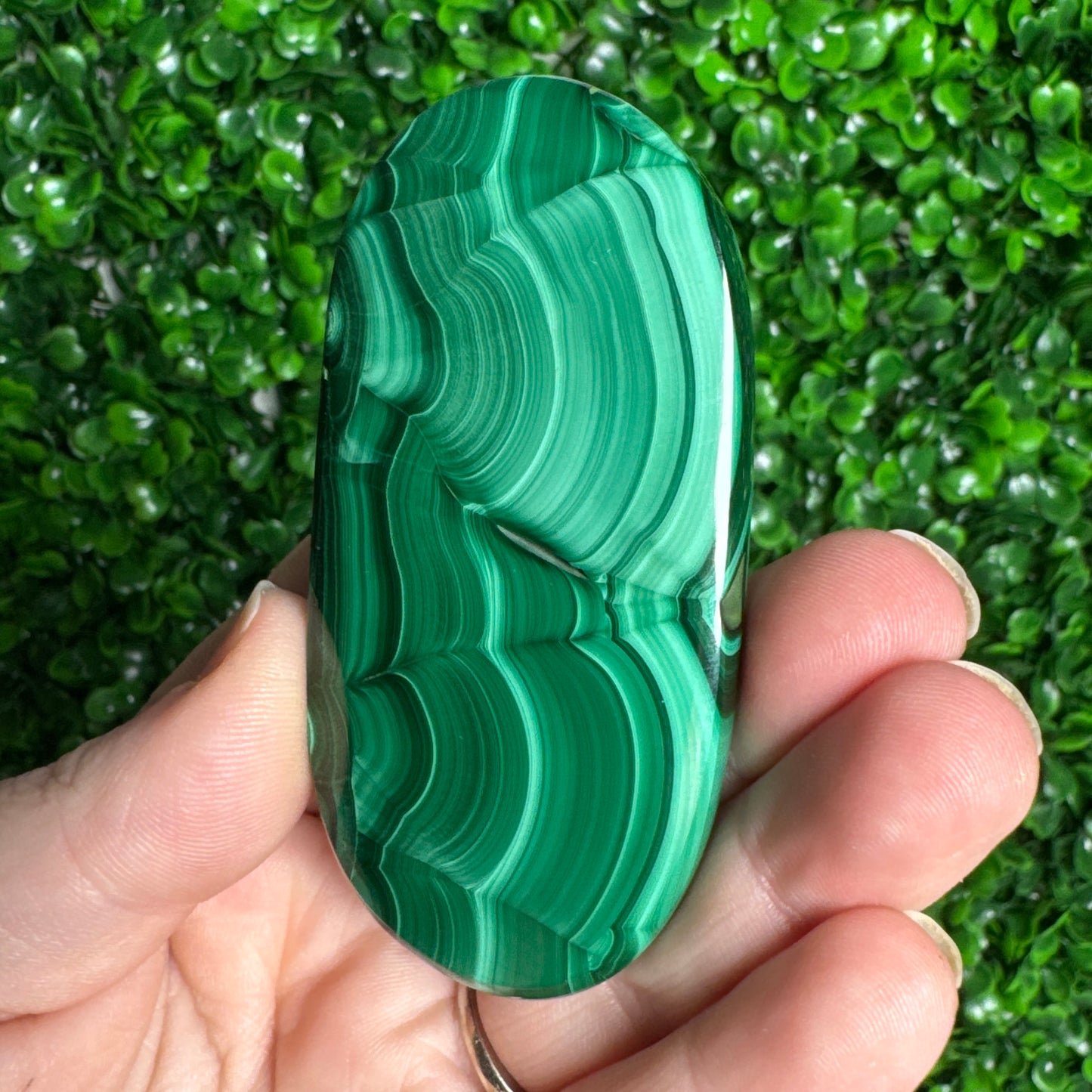 Malachite Palm Stones