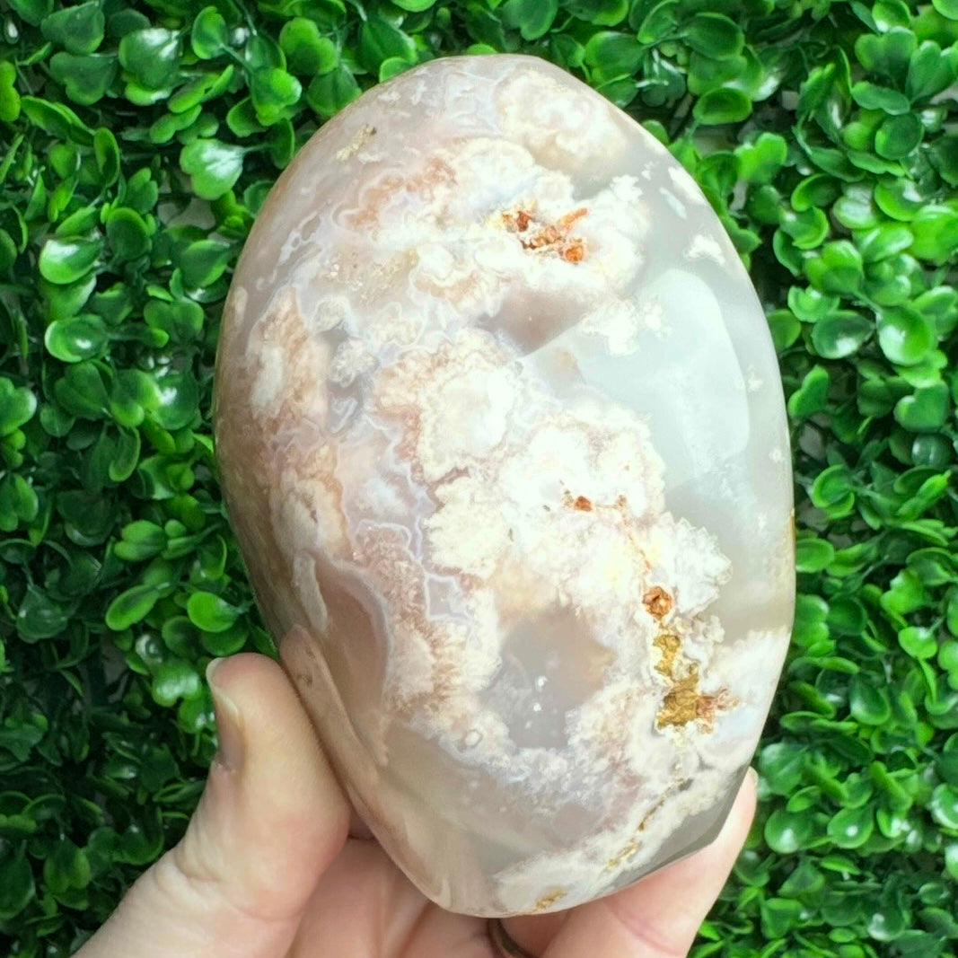 Flower agate freeform