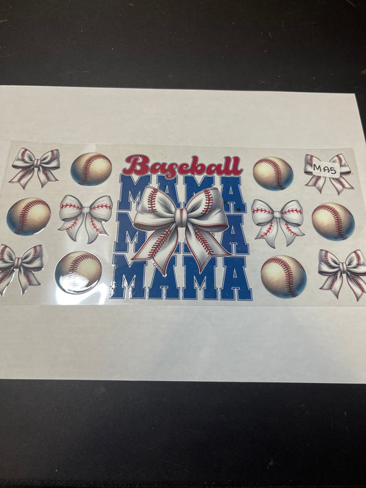 MA5 Baseball Mama UVDTF Wrap