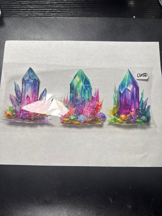 CW50 Colorful Crystal and witchy style uvdtf wrap