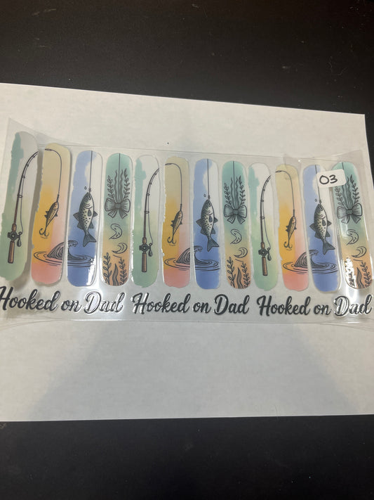 O3 Dad Fishing UVDTF Wrap