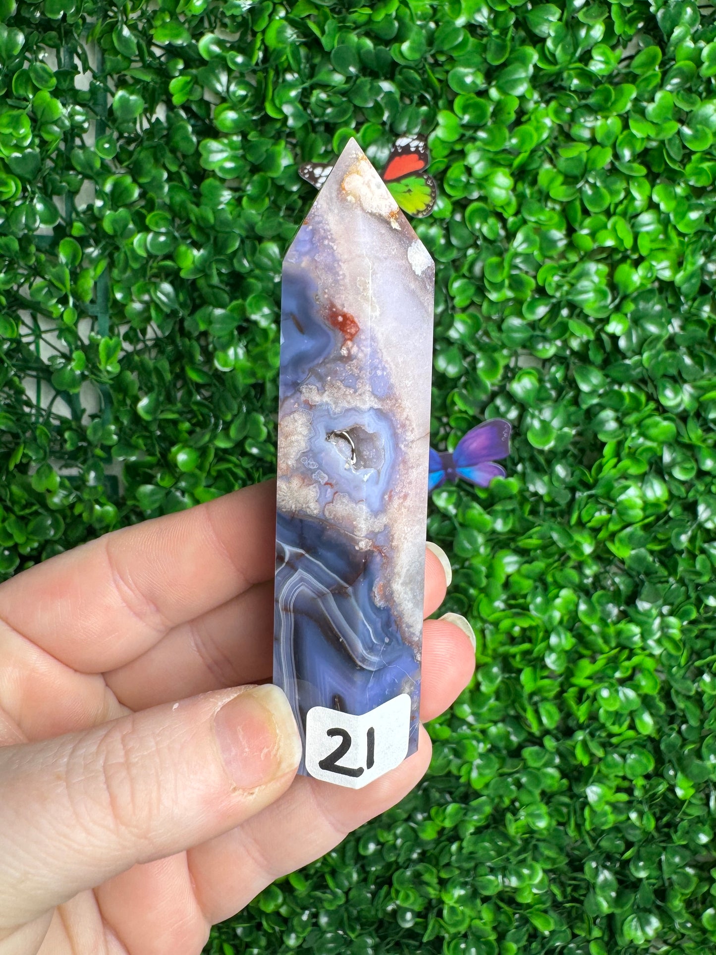 Blue flower Agate Towers