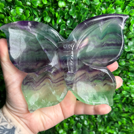 Large Fluorite Butterfly Dish