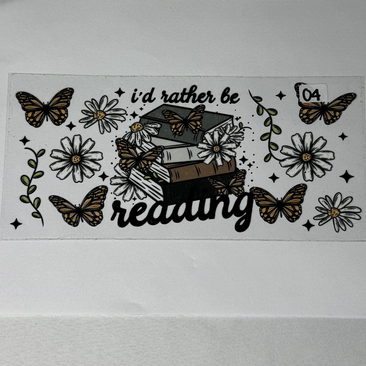 Books/Reading UVDTF Cup Wraps