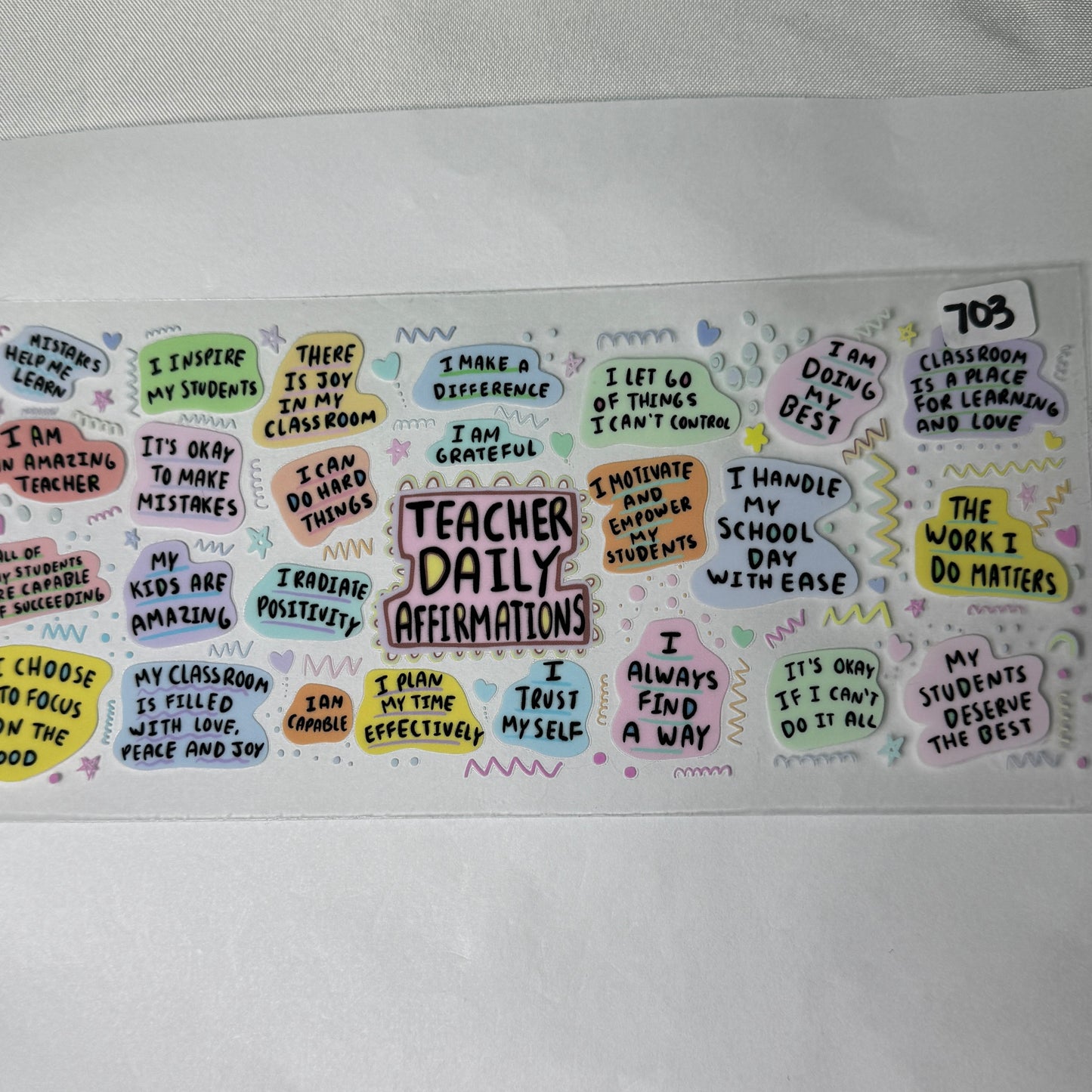 Teacher/Nurse/Jobs/Awareness UVDTF Cup Wraps