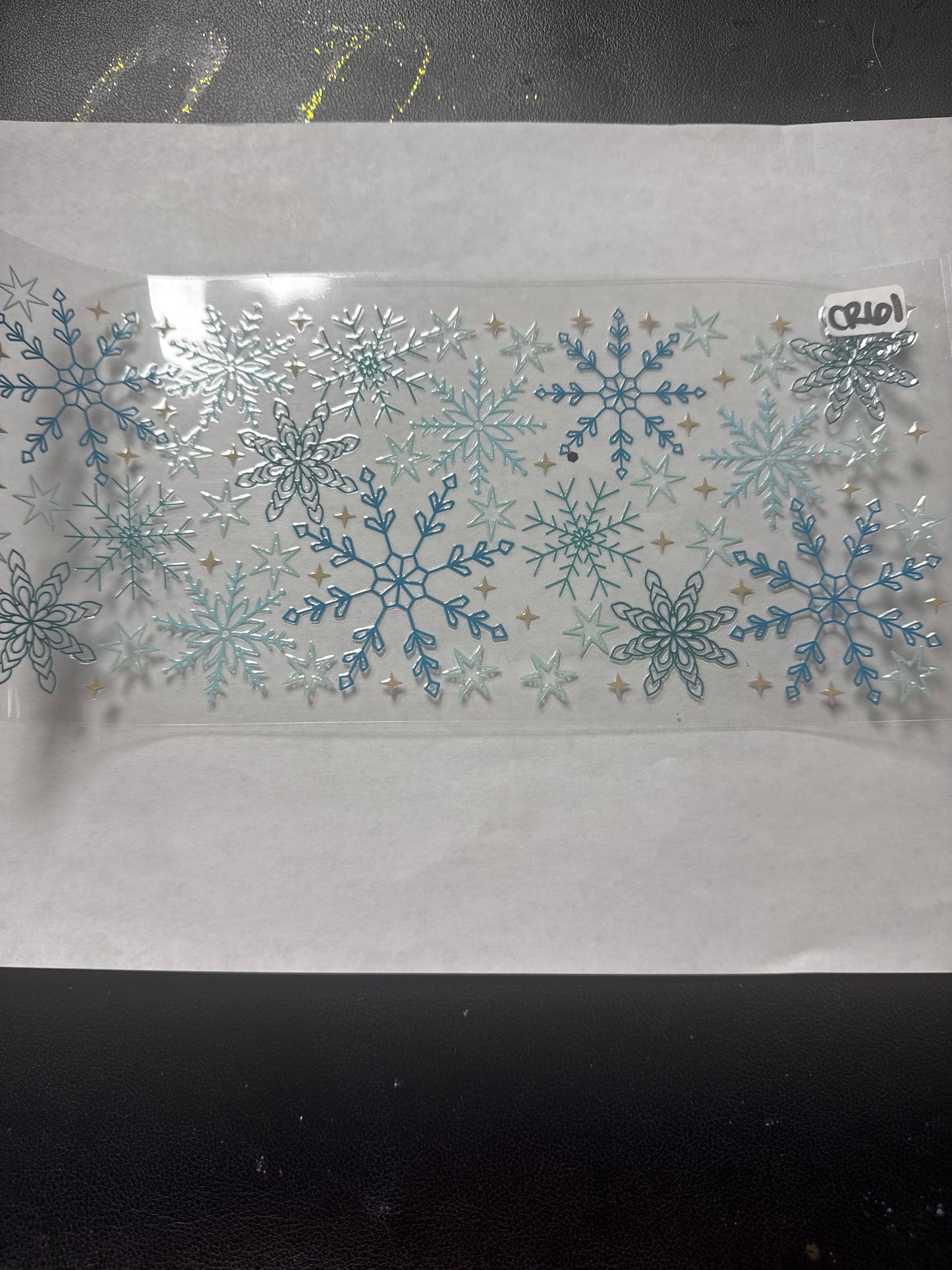 CR61 snowflake uvdtf wrap