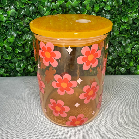 Orange Flower uvdtf mug