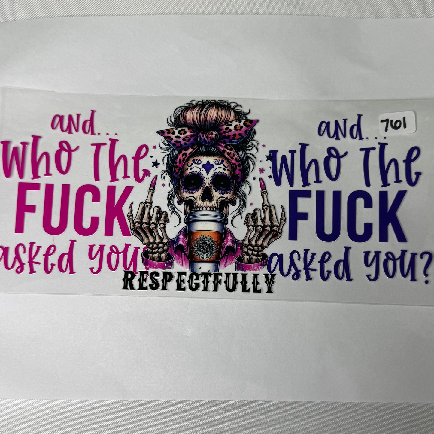 Sassy/Funny Quotes UVDTF Cup Wraps