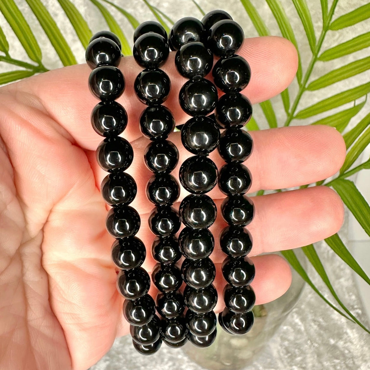 8mm Black Obsidian Bracelet