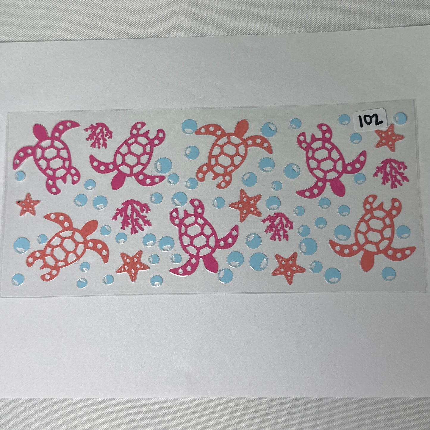 Ocean/Turtle UVDTF Cup Wraps