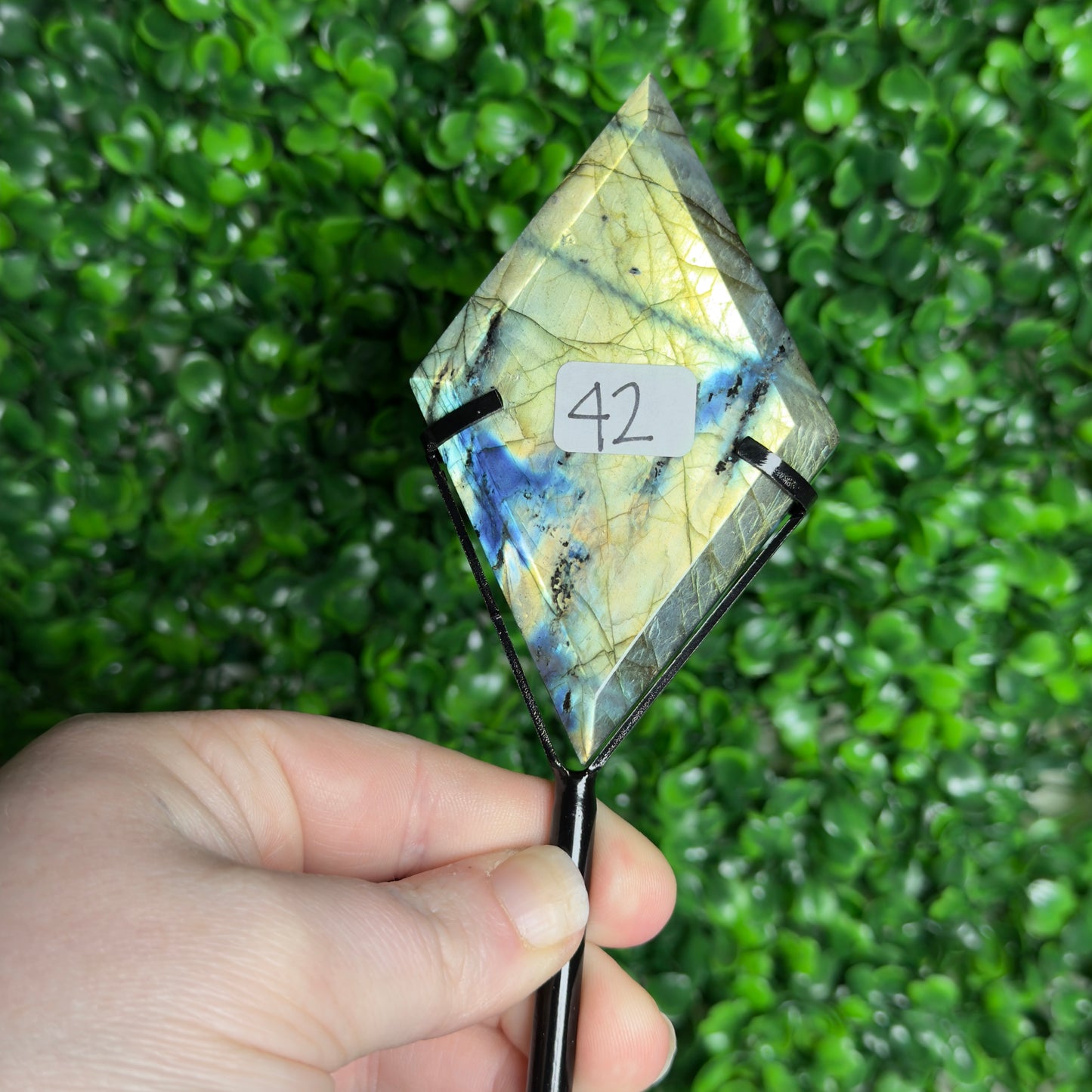 Labradorite Diamond Carvings