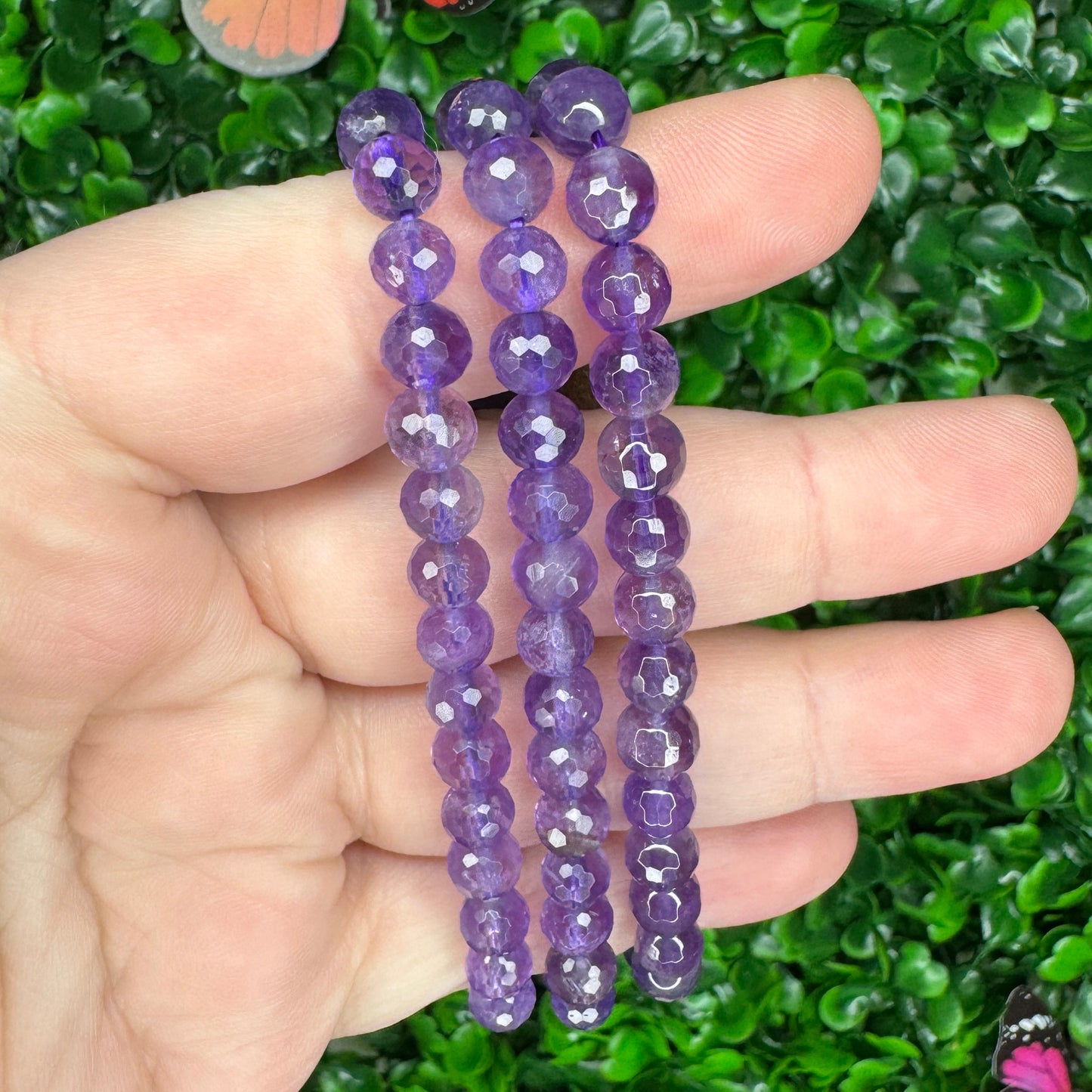 Faceted Amethyst Bracelet