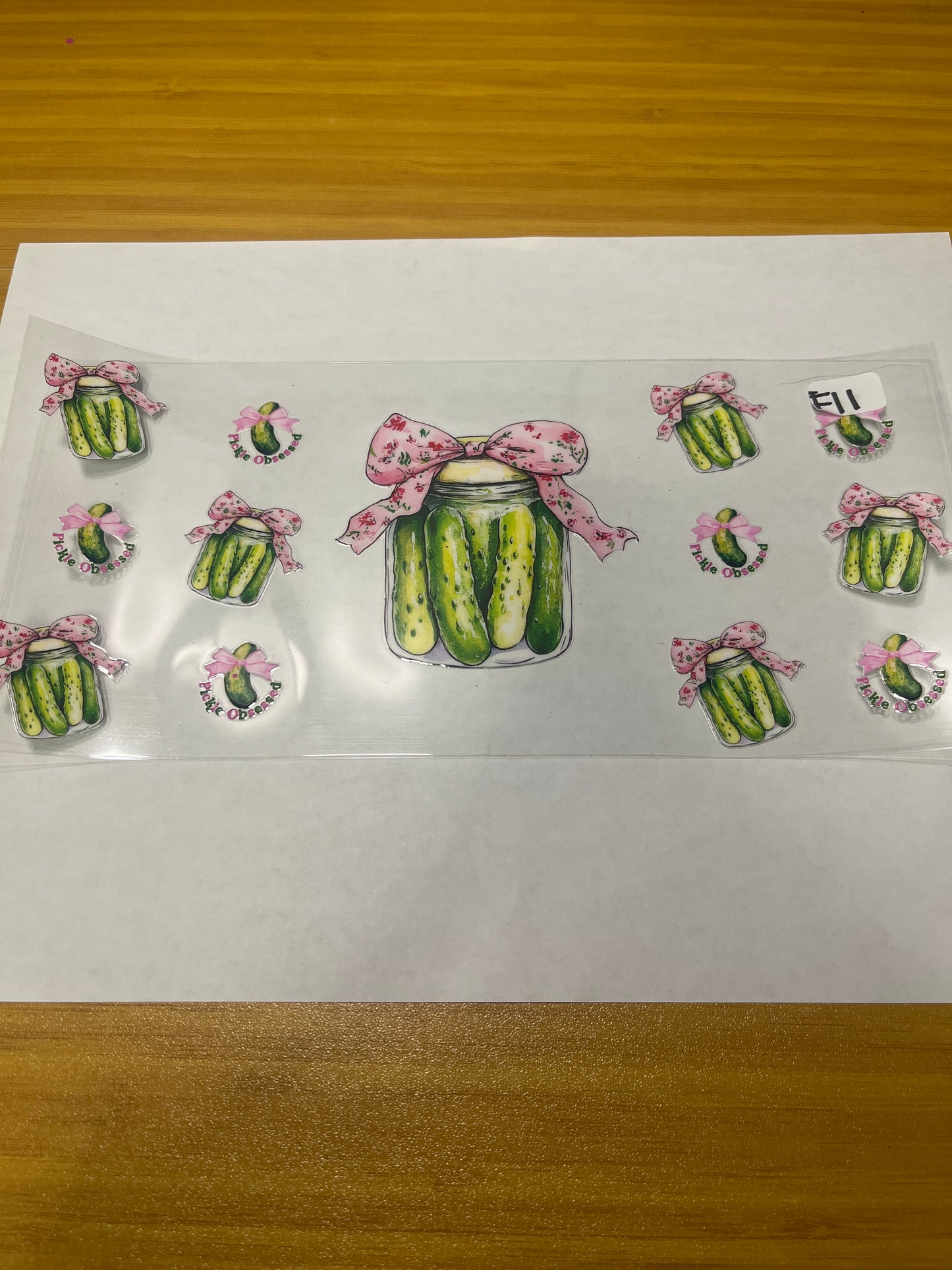 F11 Food Pickle UVDTF Wrap