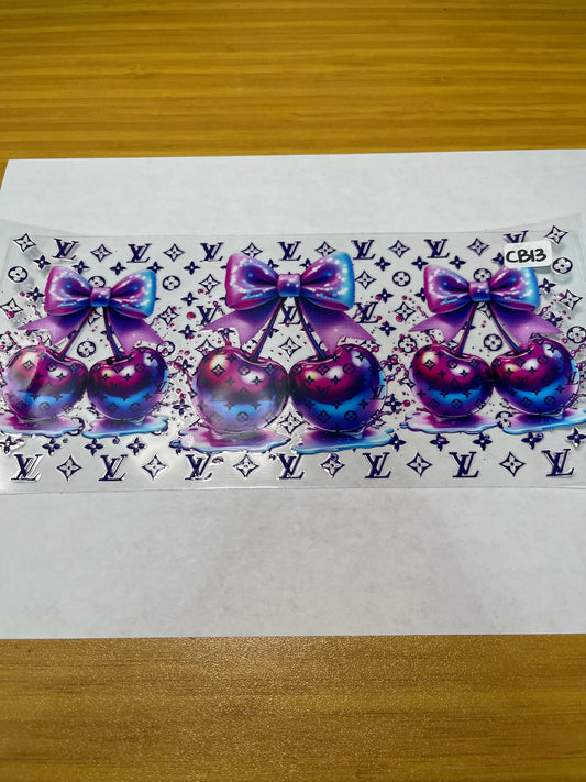 CB13 Food Cherry Ribbon UVDTF Wrap