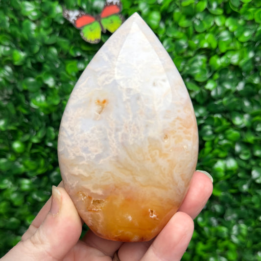 Pink Plume Agate Flame