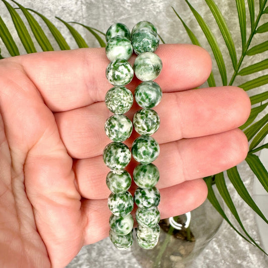 8mm Tree Agate Bracelet