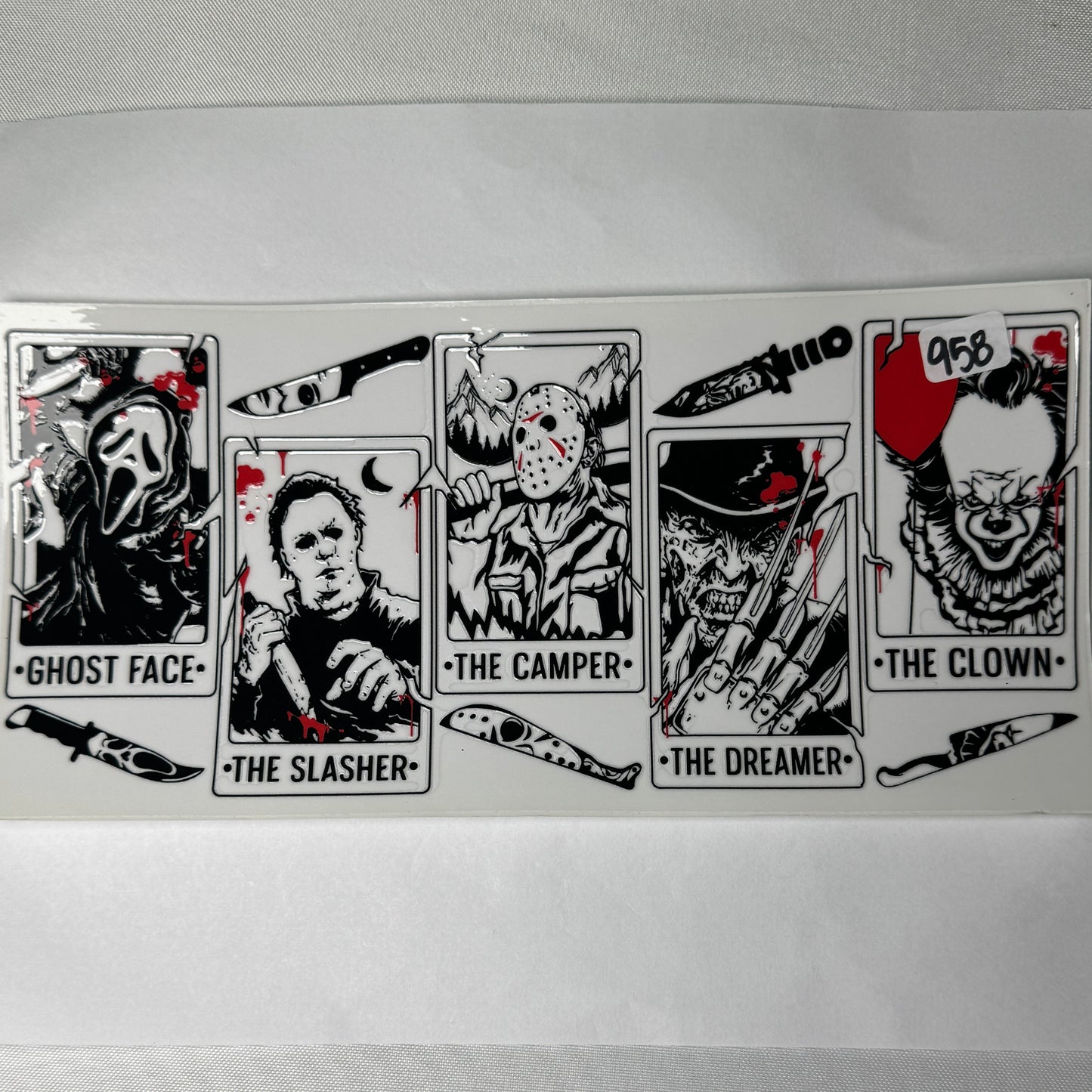 Spooky Characters UVDTF Cup Wraps