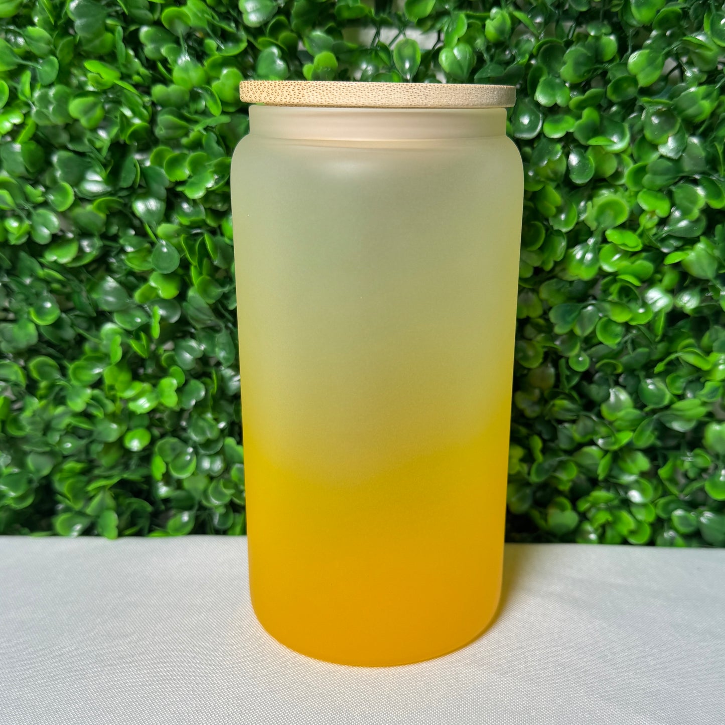 16oz Colored Frosted Glass Cups