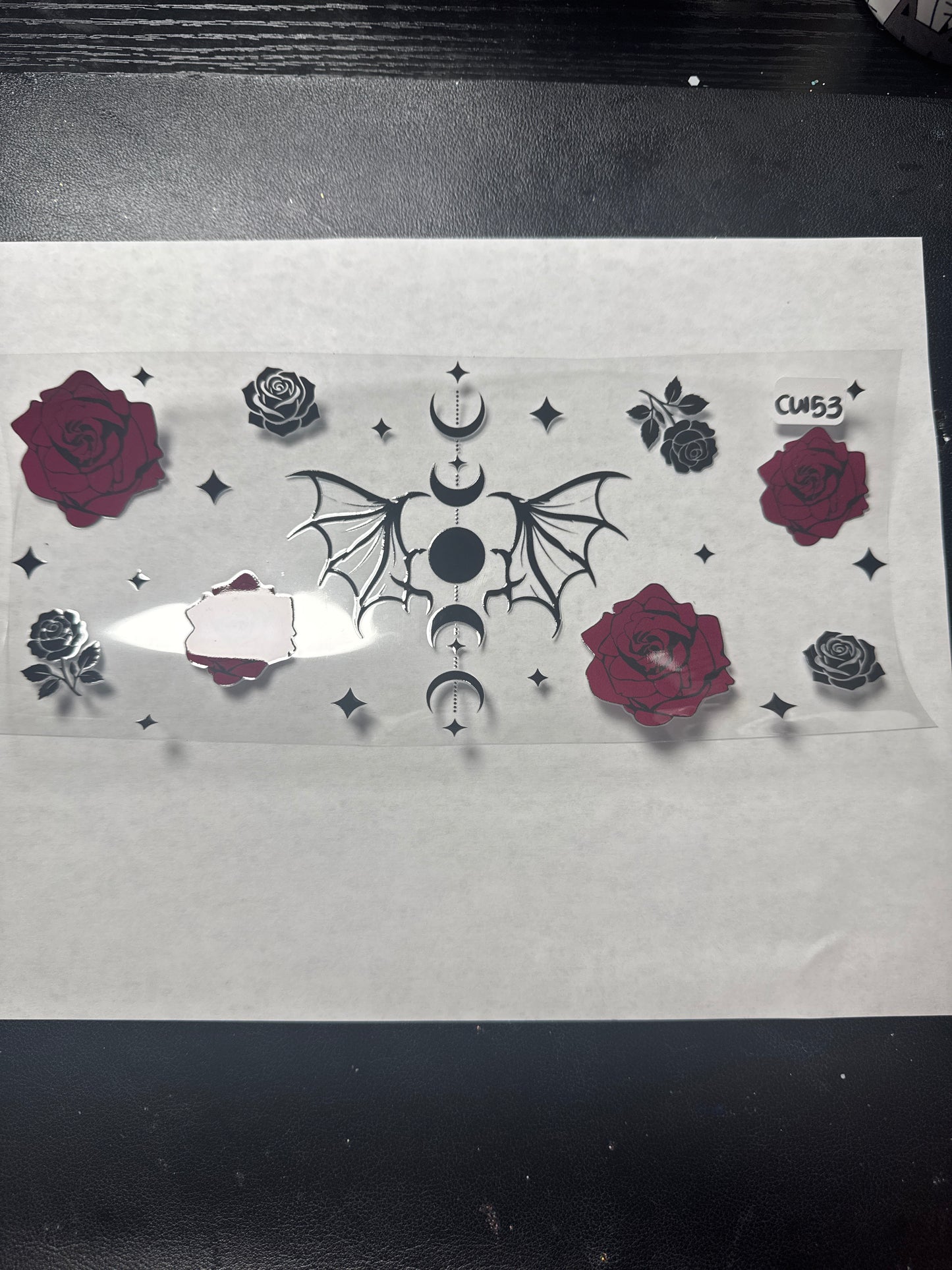 CW53 Moons and Roses uvdtf wrap