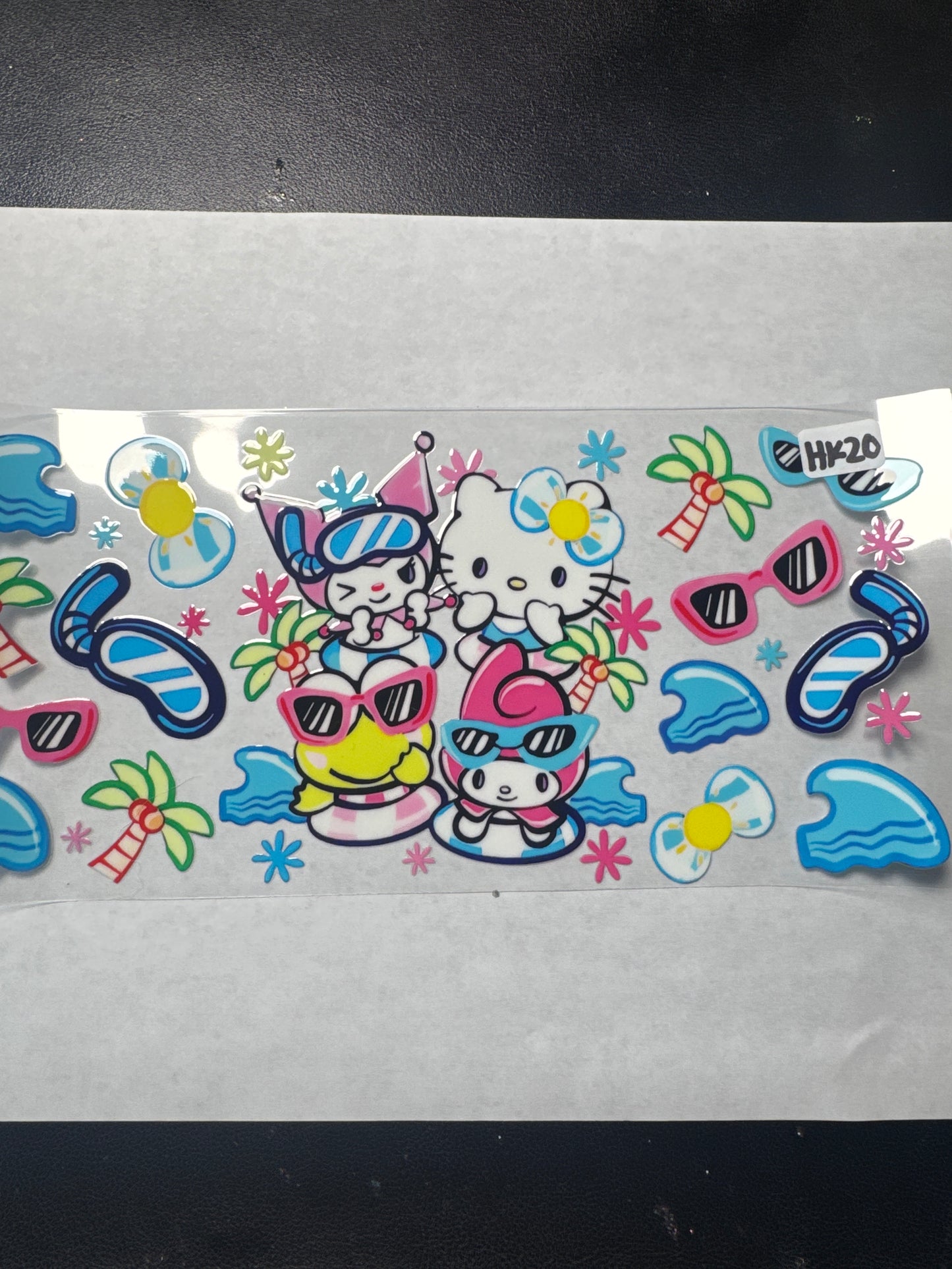 Hk20 HK beach with friends uvdtf wrap