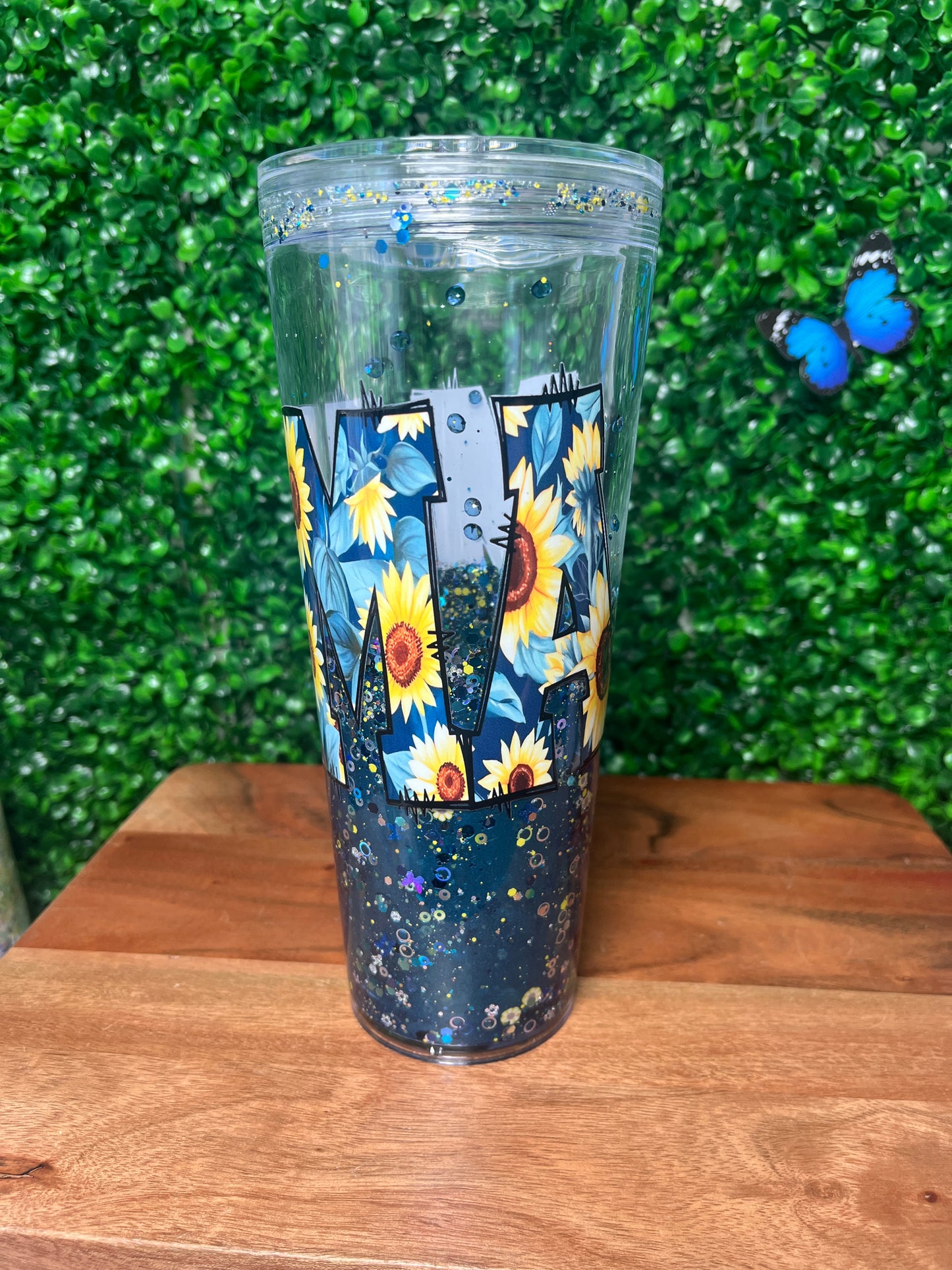 24oz Mama Sunflower UVDTF Cup