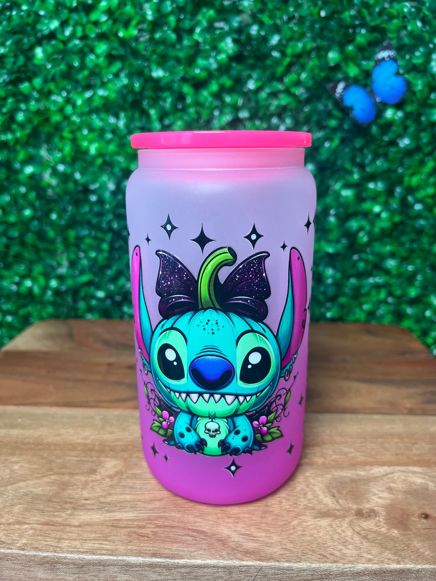 16oz Animal Character UVDTF Glass Cup