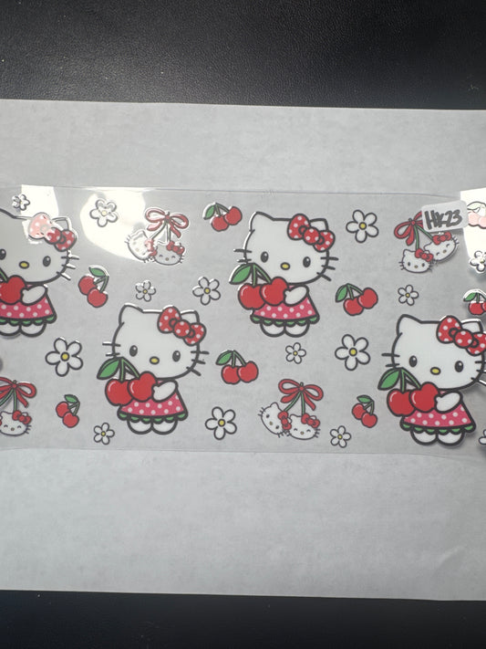 HK23 HK cherries and flower uvdtf wrap