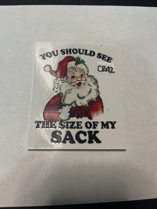 CR42 Christmas Santa UVDTF Wrap
