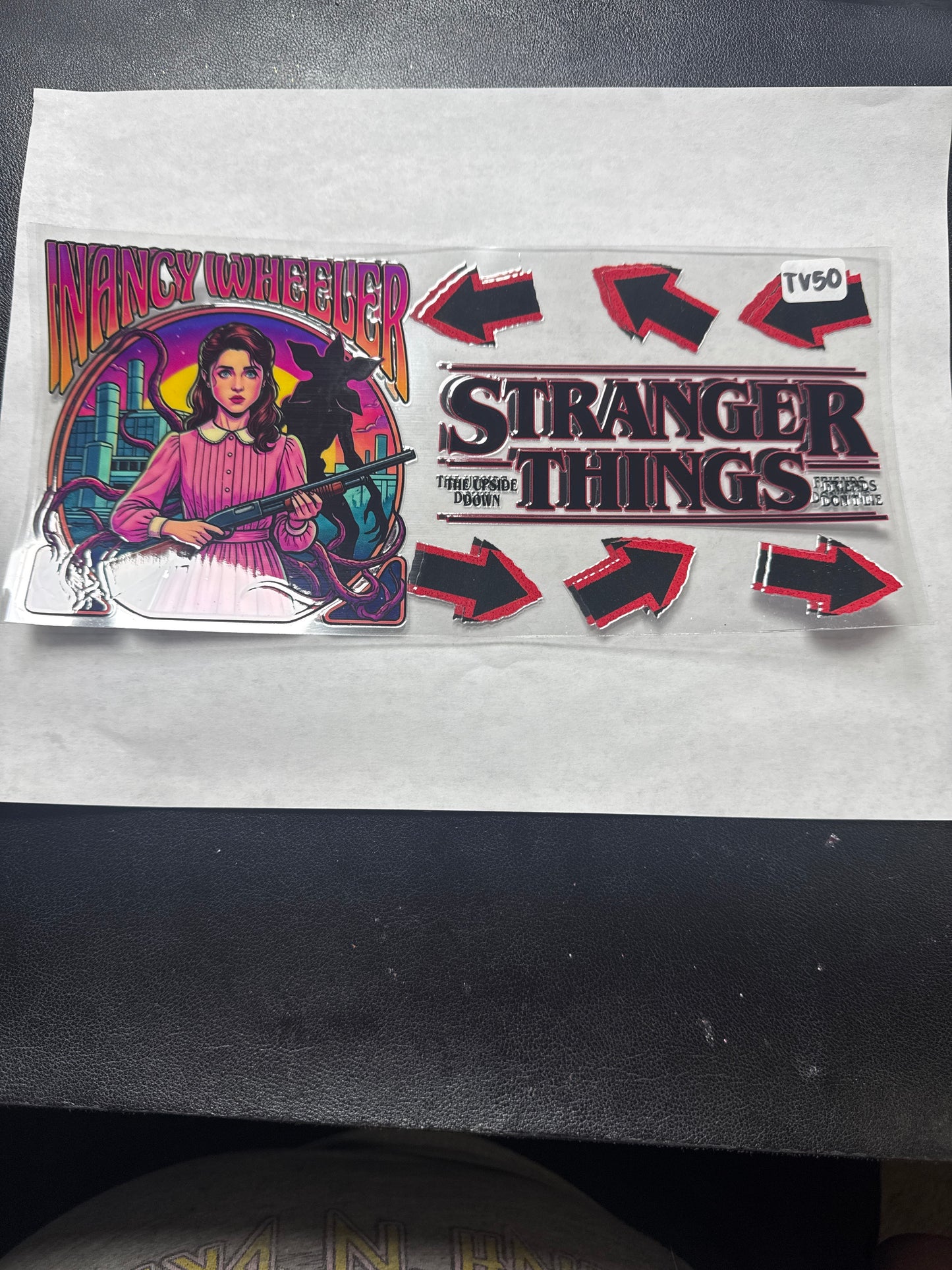 TV 50 Stranger tv show style 1 uvdtf wrap